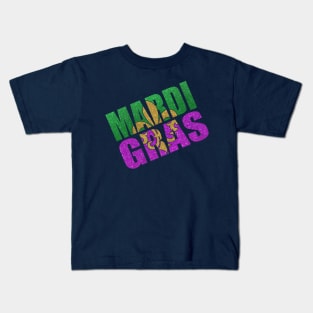 Fun Mardi Gras Fleur-de-lis Kids T-Shirt